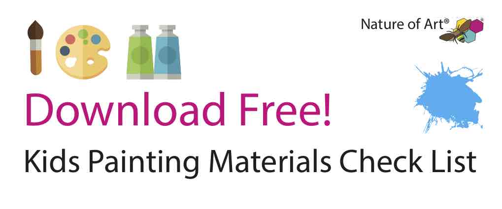 free download kids painting materials check list