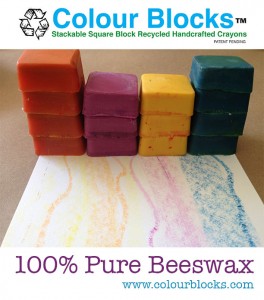 All About Recycled Crayons, Colour Blocks