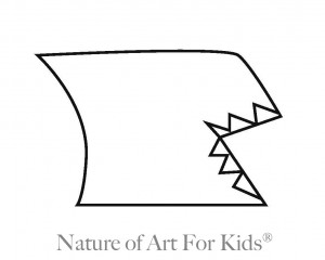 Kids craft ideas - Free Paper Roll Shark Painting Project