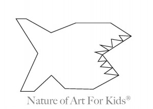 paint shark craft for kids