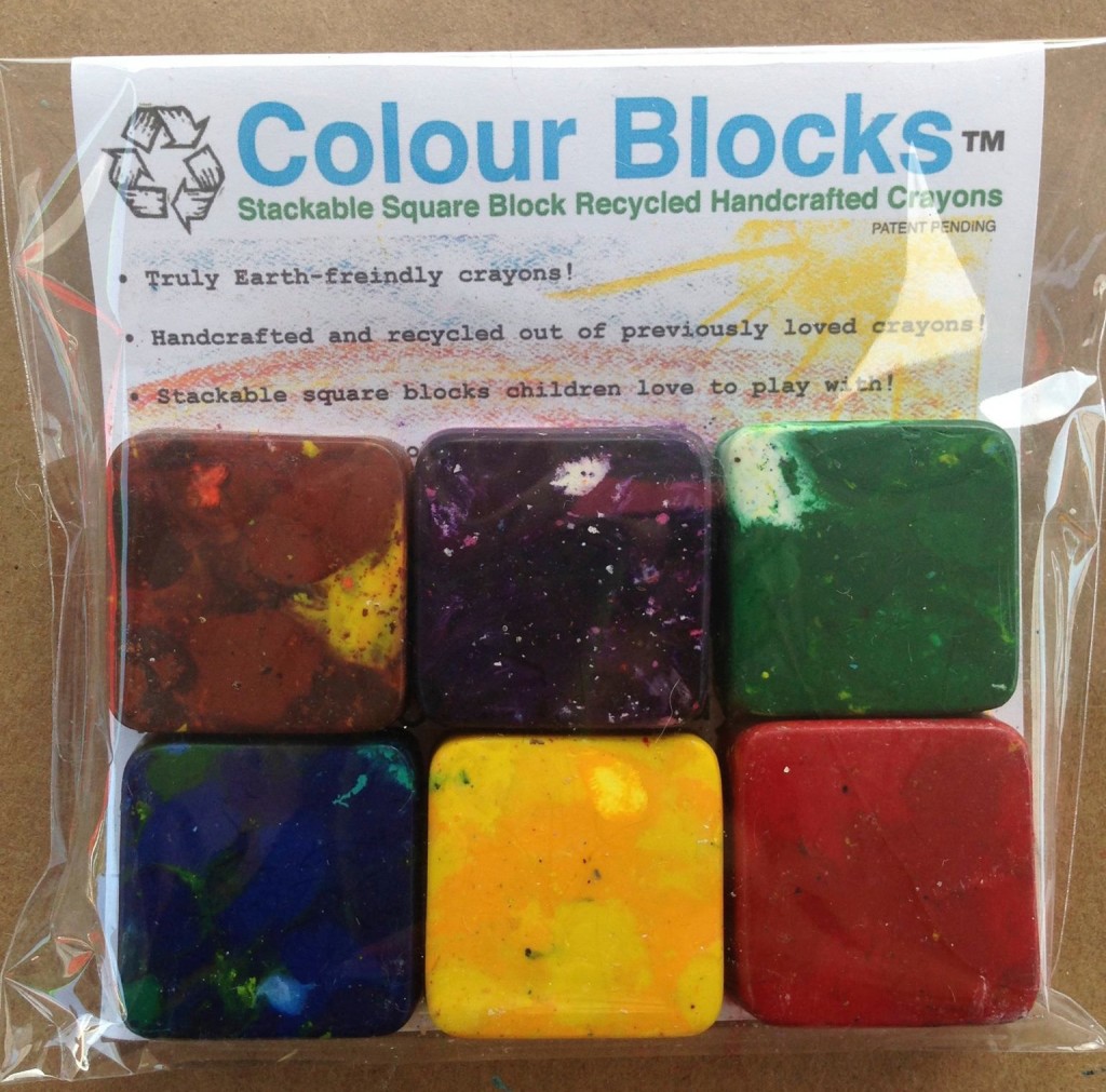 All About Recycled Crayons, Colour Blocks