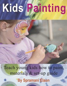 kids painting how to teach