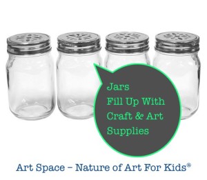 Kids Art Space at Home craft storage tips