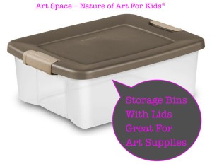 Kids Art Space at Home storage tips