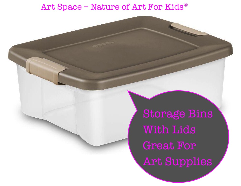 kids art storage box