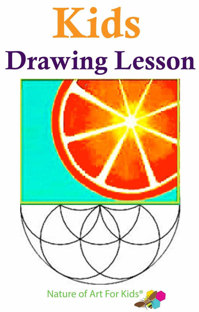 Kids Geometric Symmetry Fruit Drawing Lesson