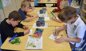 botany drawing lessons montessori kids homeschooling art project leaf, leaves, star fish, sea shells, feathers, elementary school