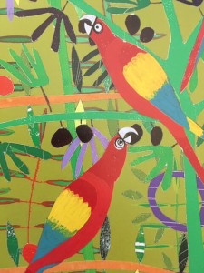 Kids Art Project | Rainforest| Oil Pastels art lesson