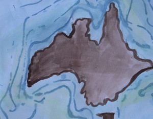 Kids Art Painting | Ocean Water | Map Technique Lessons, creative ideas