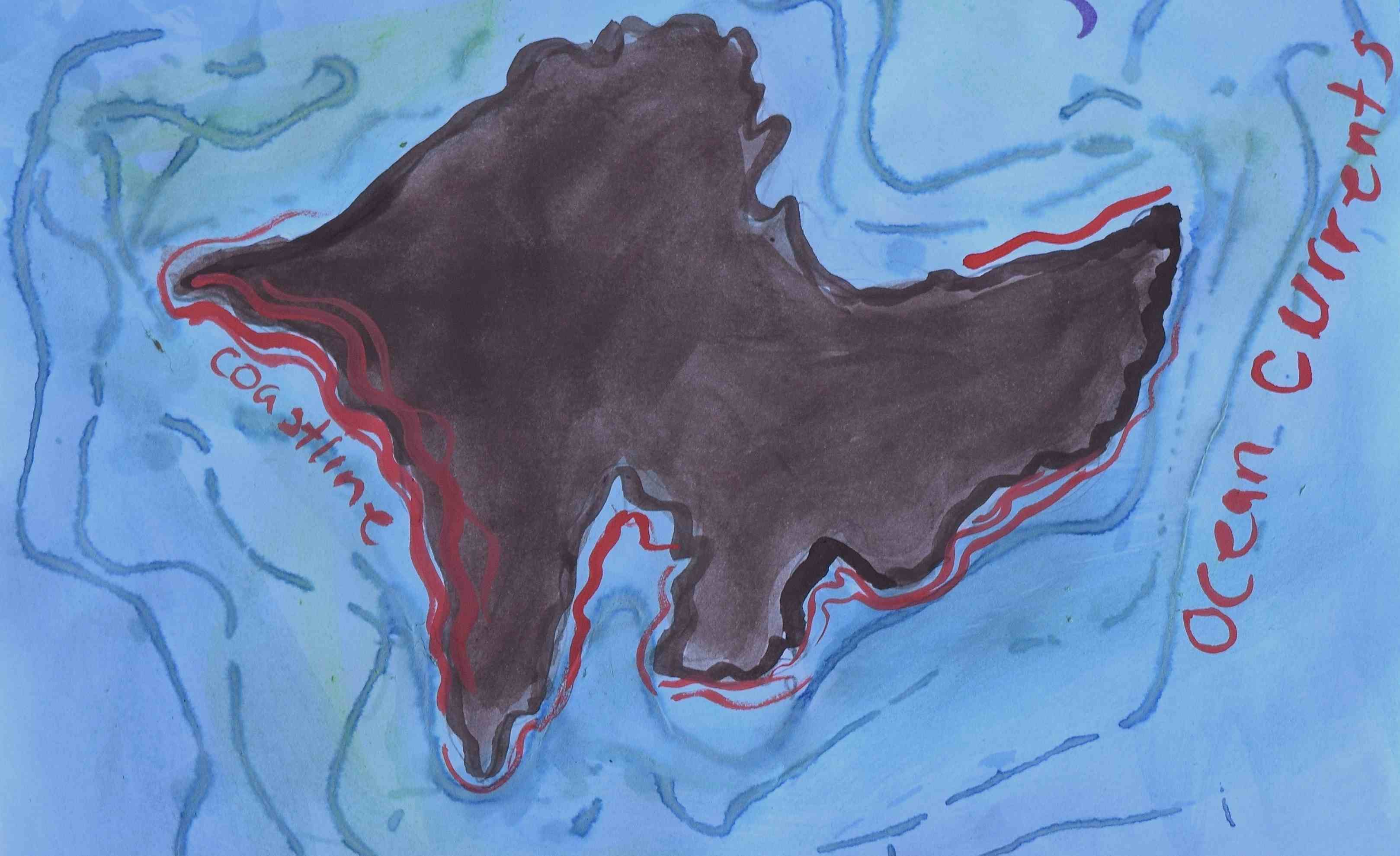 ocean currents map for kids