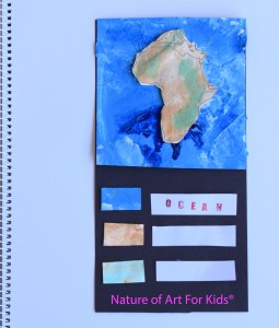 Kids Art Painting | Ocean Water | Map Technique Lessons ideas and tips
