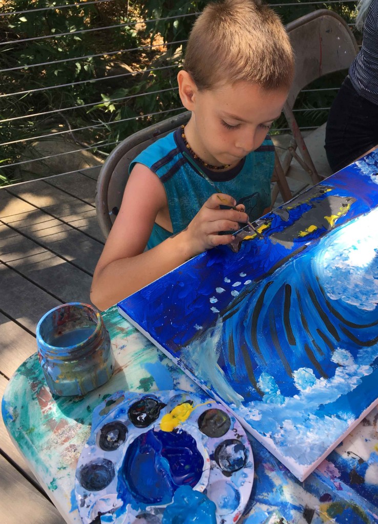 How to teach children to paint, first time lessons