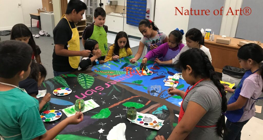 Kids Canvas Mural Projects, Painting Program San Diego