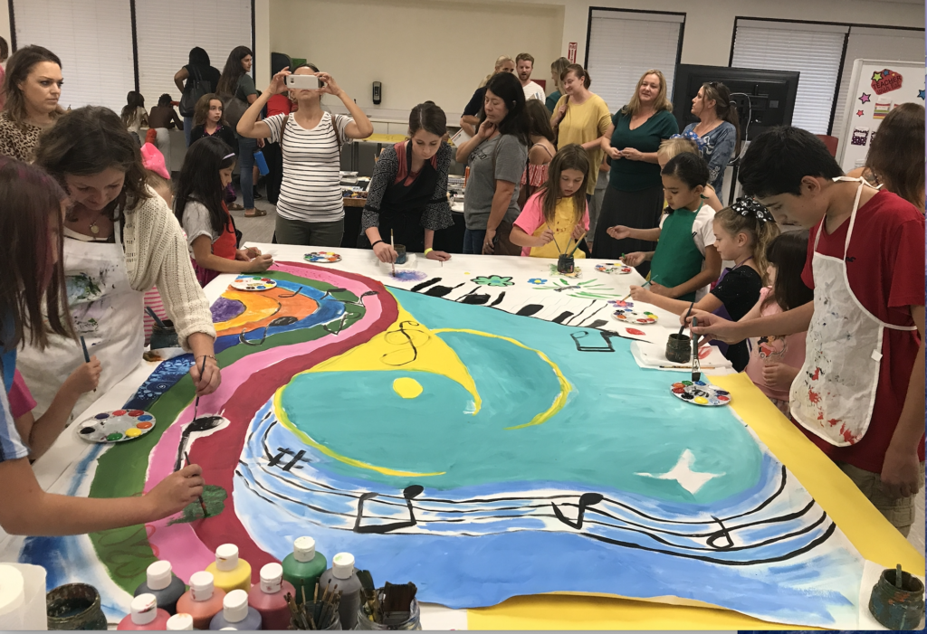 Kids Canvas Mural Projects, Painting Program San Diego elementary schools