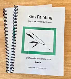 Painting Brushstrokes for Beginners - curriculum for children, kids
