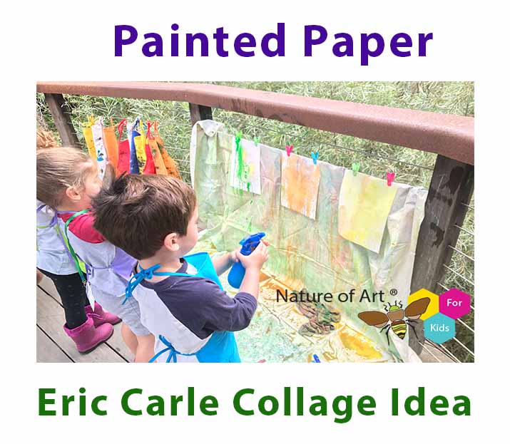 painted paper ideas, Eric Carle
